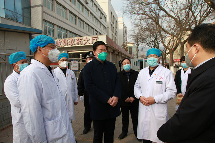 王军市长莅临我院检查指导新型冠状病毒防控工作
